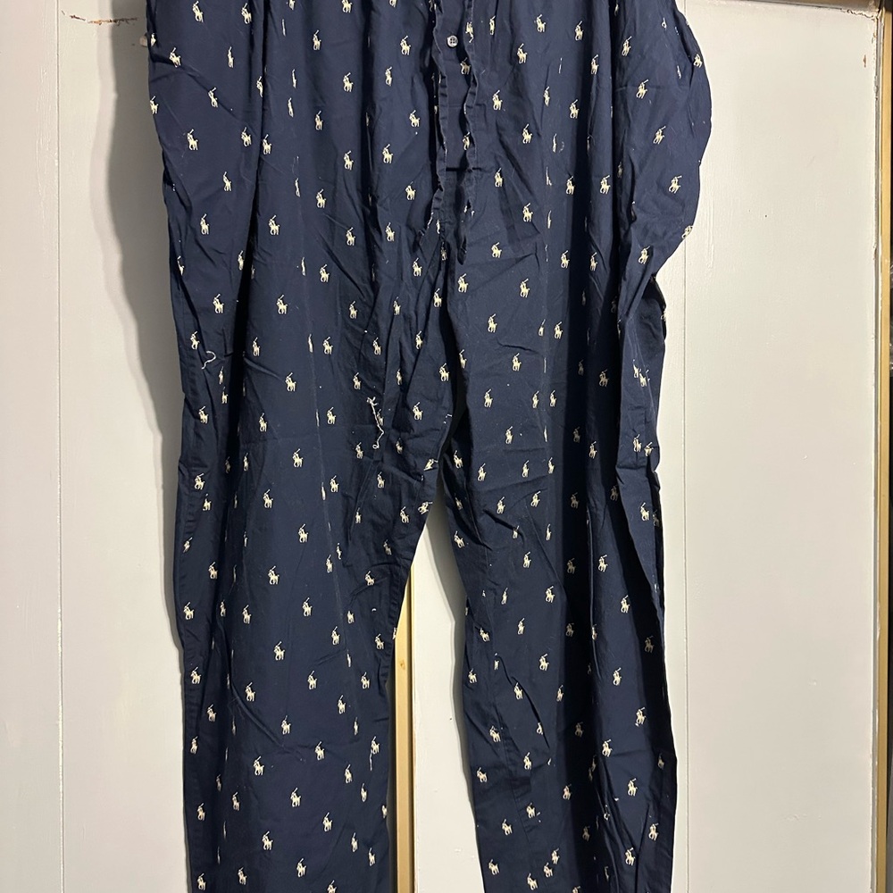 Navy Blue Polo by Ralph Lauren Men's Pajama Pants